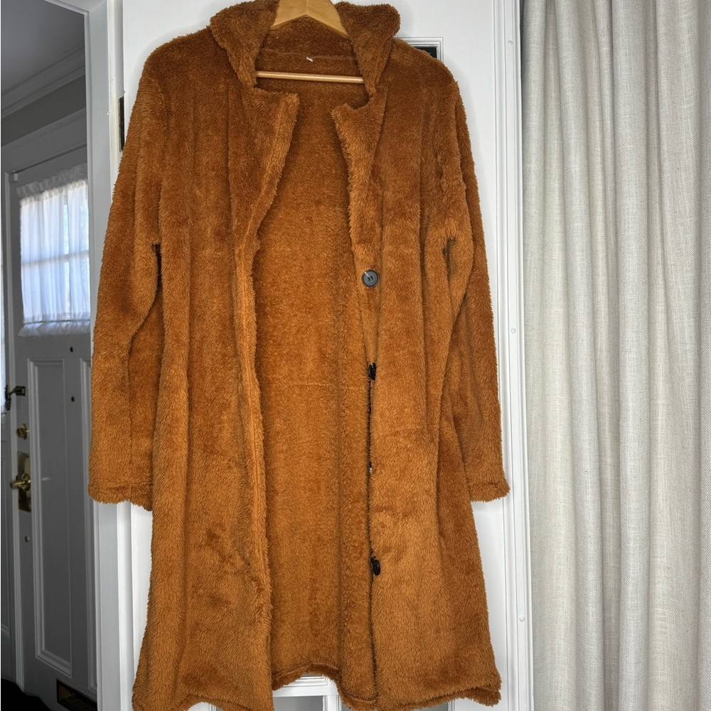Cozy Brown Teddy Coat